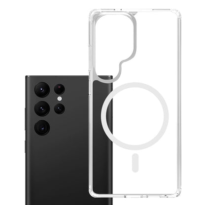Capa MagSafe para Samsung Galaxy S25 Ultra S938, 3MK, Armor MagCase, Transparente