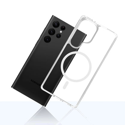 Capa MagSafe para Samsung Galaxy S25 Ultra S938, 3MK, Armor MagCase, Transparente