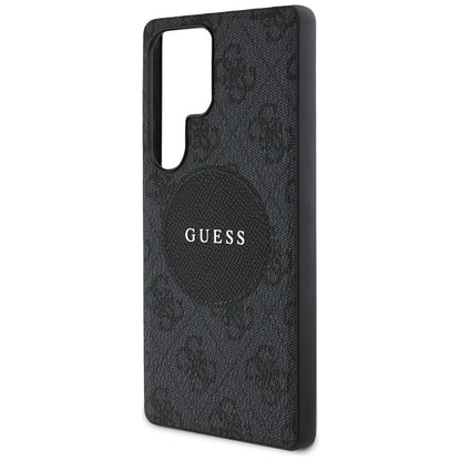 Capa MagSafe para Samsung Galaxy S25 Ultra S938, Guess, 4G Circle Classic Logo, Preta