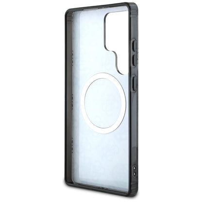 Capa MagSafe para Samsung Galaxy S25 Ultra S938, Guess, IML Peony On 4G Background, Preta