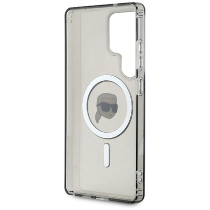 Capa MagSafe para Samsung Galaxy S25 Ultra S938, Karl Lagerfeld, IML Karl's Head, Preta