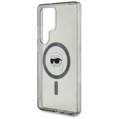 Capa MagSafe para Samsung Galaxy S25 Ultra S938, Karl Lagerfeld, IML Karl's Head, Preta