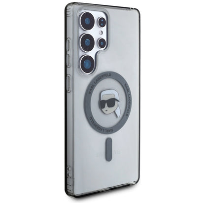 Capa MagSafe para Samsung Galaxy S25 Ultra S938, Karl Lagerfeld, IML Karl's Head, Preta