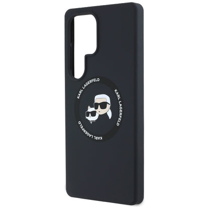 MagSafe Case for Samsung Galaxy S25 Ultra S938, Karl Lagerfeld, Silicone Double Heads, Black