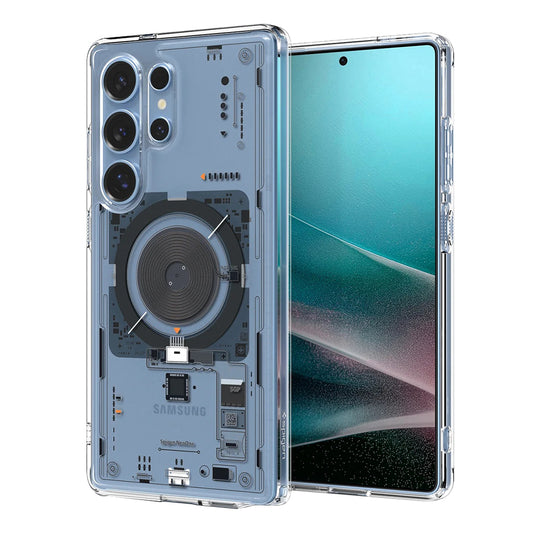 MagSafe Case for Samsung Galaxy S25 Ultra S938, Spigen, Ultra Hybrid Neo One, Transparent