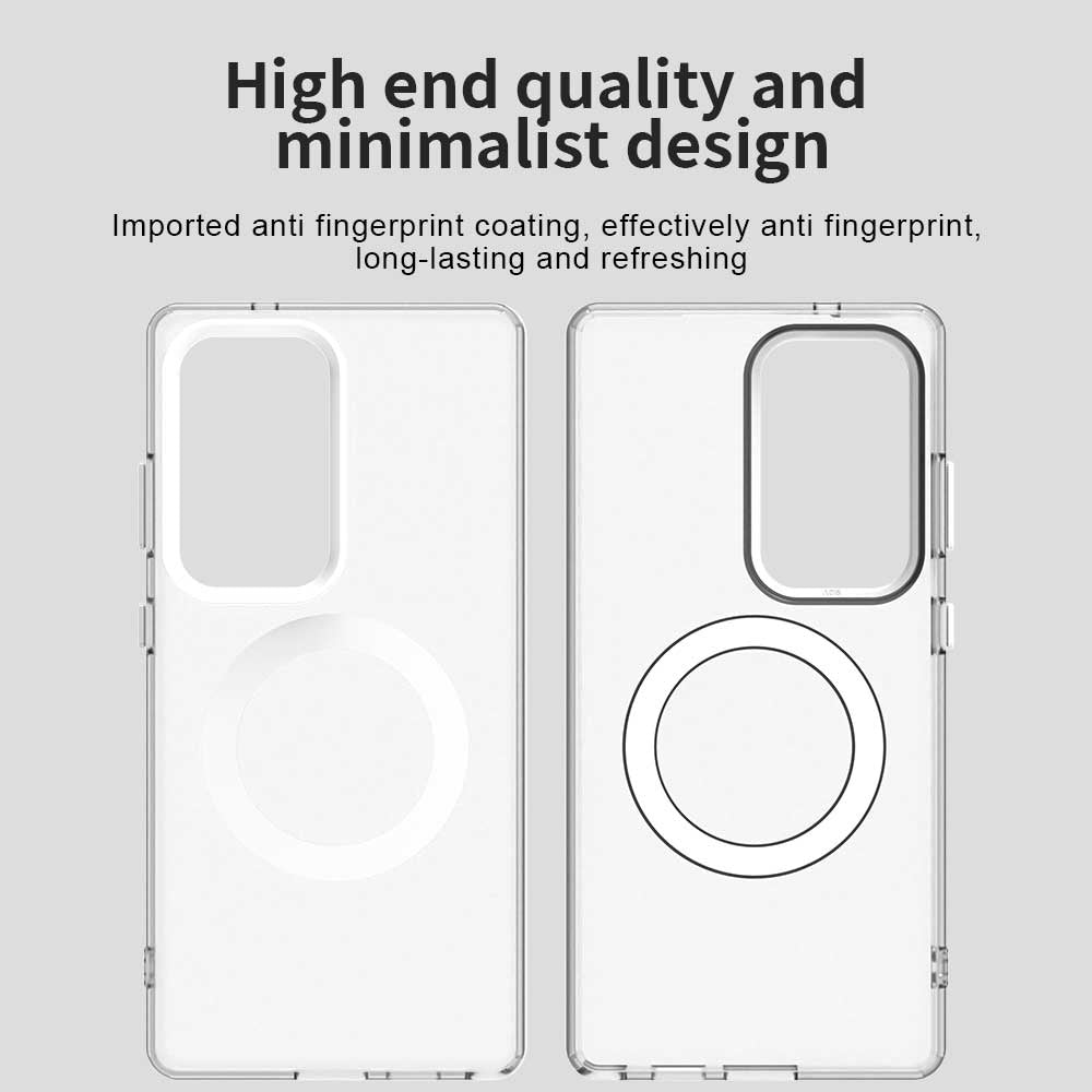 Capa MagSafe para Samsung Galaxy S25 Ultra S938, Techsuit, CandyCase, Branca