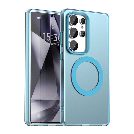 Capa MagSafe para Samsung Galaxy S25 Ultra S938, Techsuit, CandyCase, Azul