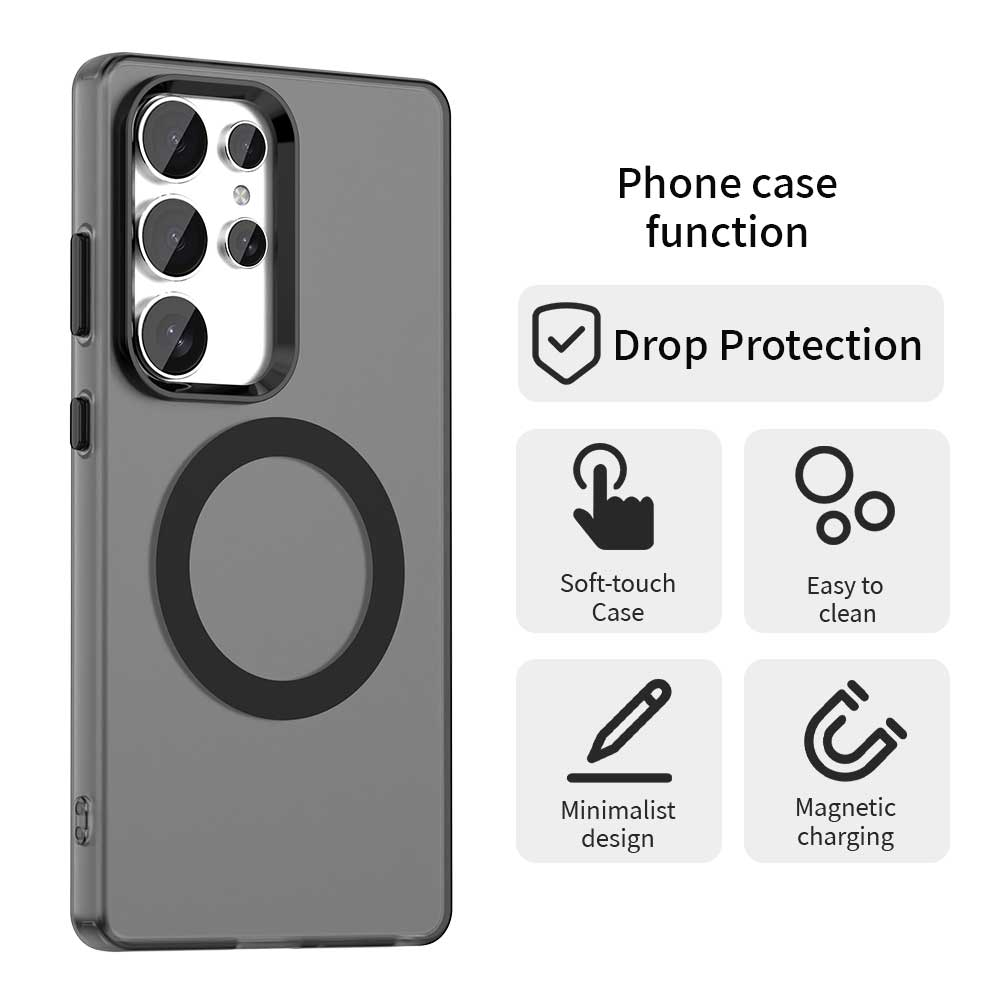 Capa MagSafe para Samsung Galaxy S25 Ultra S938, Techsuit, CandyCase, Preta