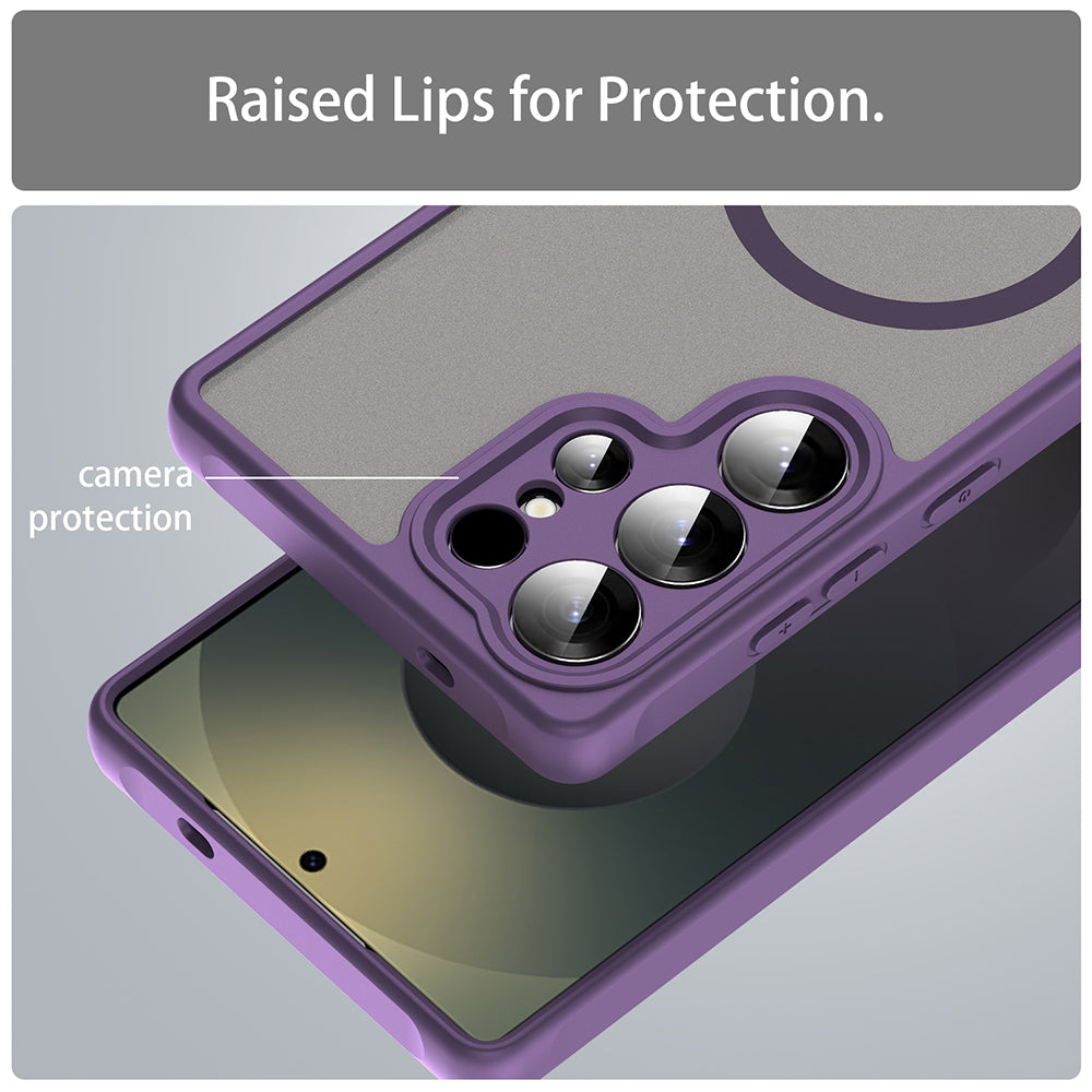 Capa MagSafe para Samsung Galaxy S25 Ultra S938, Techsuit, HaloFrost II, Roxo