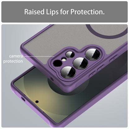 Capa MagSafe para Samsung Galaxy S25 Ultra S938, Techsuit, HaloFrost II, Roxo