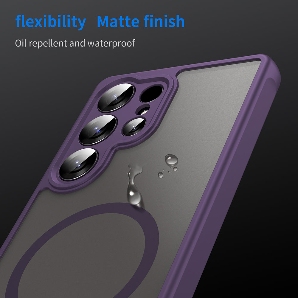 Capa MagSafe para Samsung Galaxy S25 Ultra S938, Techsuit, HaloFrost II, Roxo