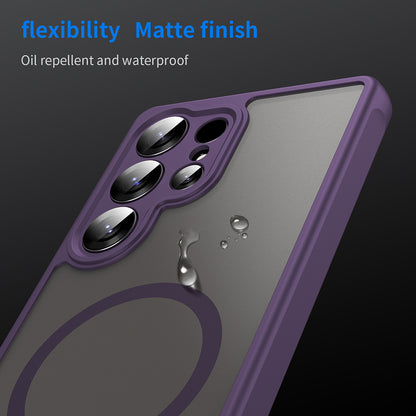 Capa MagSafe para Samsung Galaxy S25 Ultra S938, Techsuit, HaloFrost II, Roxo
