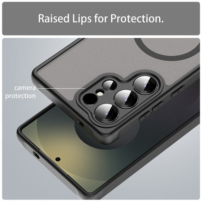 Capa MagSafe para Samsung Galaxy S25 Ultra S938, Techsuit, HaloFrost II, Preta