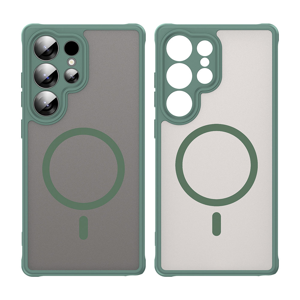 Capa MagSafe para Samsung Galaxy S25 Ultra S938, Techsuit, HaloFrost II, Verde