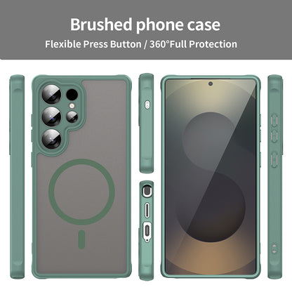 Capa MagSafe para Samsung Galaxy S25 Ultra S938, Techsuit, HaloFrost II, Verde