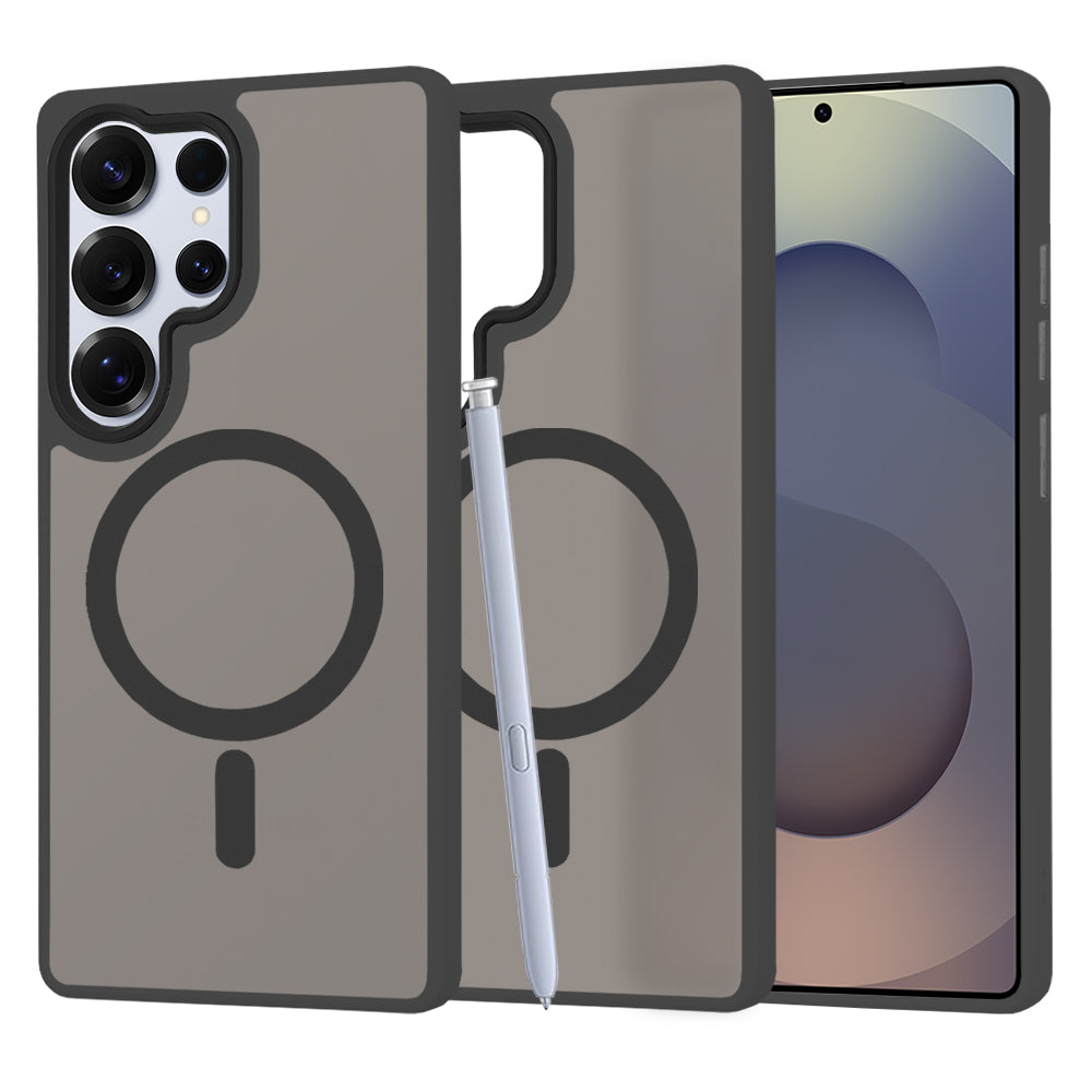 Capa MagSafe para Samsung Galaxy S25 Ultra S938, Techsuit, HaloFrost, Preta