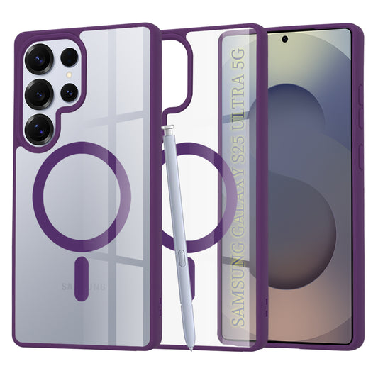 Capa MagSafe para Samsung Galaxy S25 Ultra S938, Techsuit, Pro, Roxo