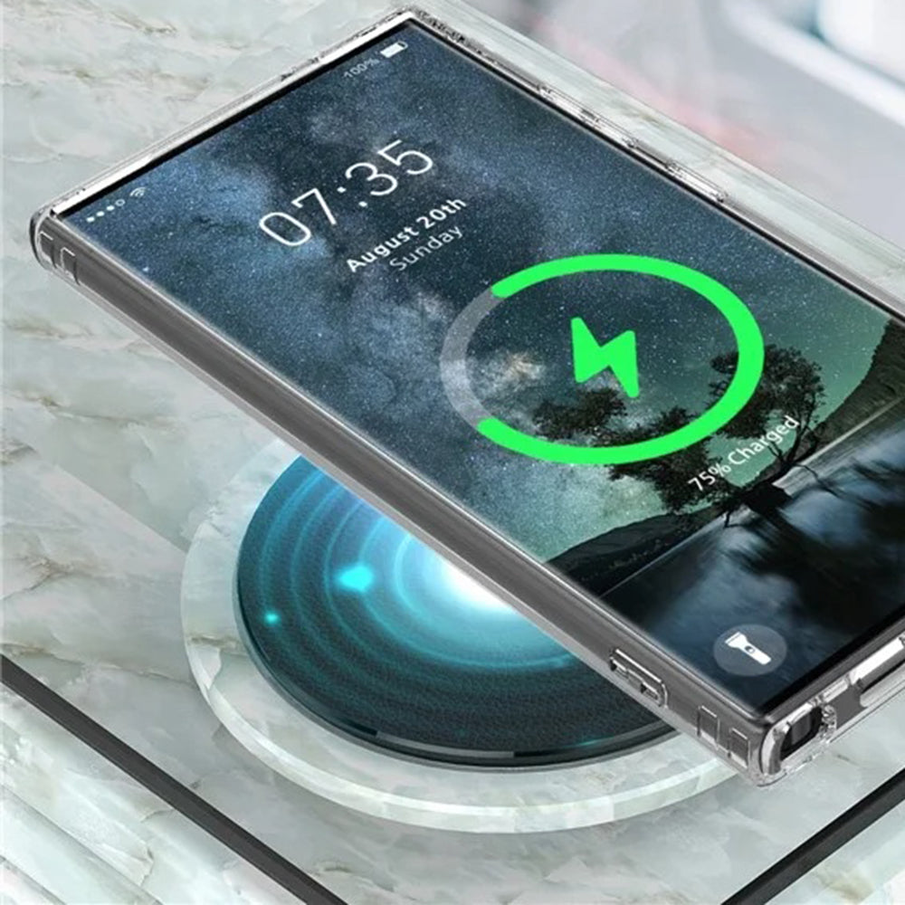 Capa MagSafe para Samsung Galaxy S25 Ultra S938, Techsuit, Pro, Transparente