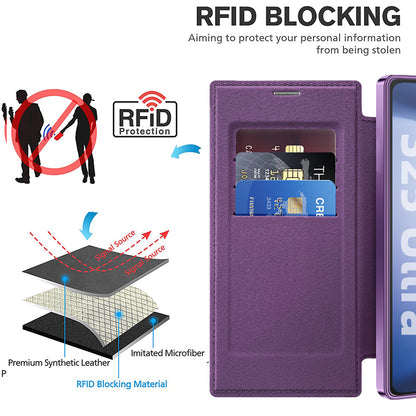 Capa MagSafe para Samsung Galaxy S25 Ultra S938, Techsuit, SmartMag Book, Roxo