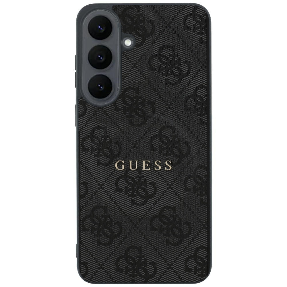 Capa MagSafe para Samsung Galaxy S26 FE S741, Guess, 4G Embossed Ring Classic Logo, Preta