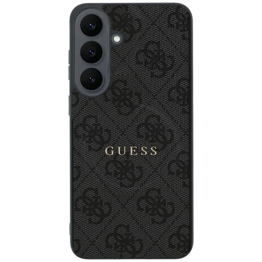 Capa MagSafe para Samsung Galaxy S26 FE S741, Guess, 4G Embossed Ring Classic Logo, Preta