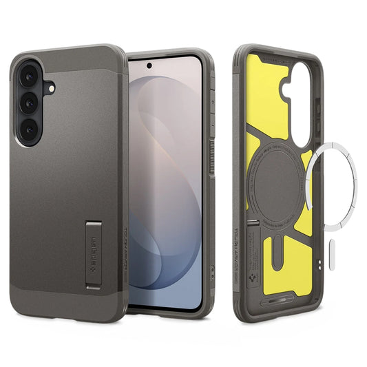 Capa MagSafe para Samsung Galaxy S26 FE S741, Spigen, Tough Armor, Cinzento ACS11635
