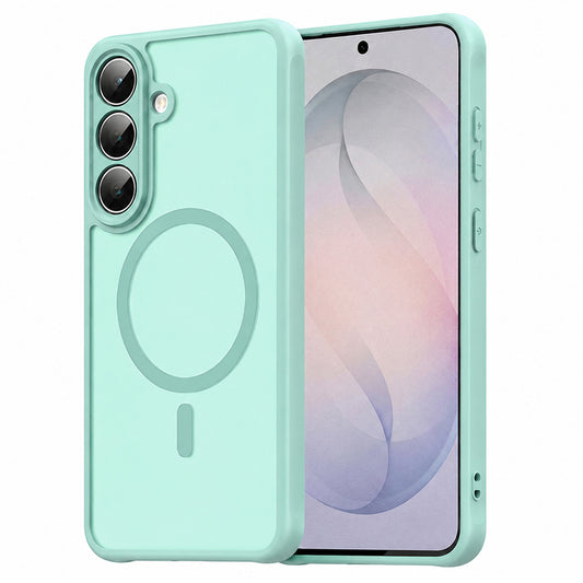 Capa MagSafe para Samsung Galaxy S26 FE S741, Techsuit, HaloFrost II, Verde Claro