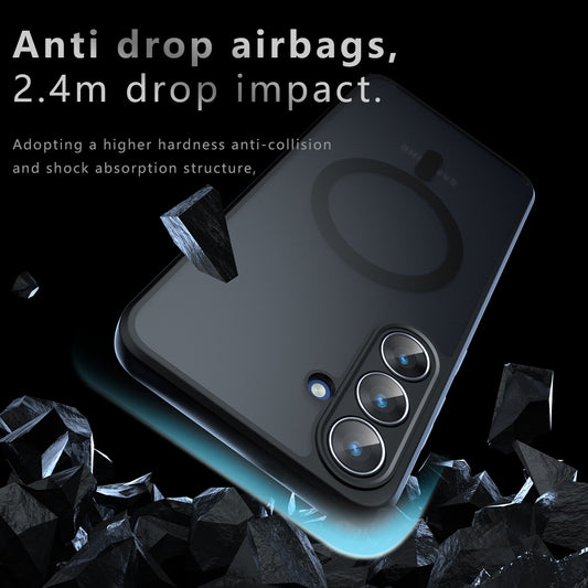 Capa MagSafe para Samsung Galaxy S26 FE, Techsuit, PureFrost, Preto Satinado