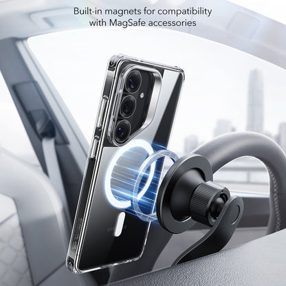 Capa MagSafe para Samsung Galaxy S26 Plus, ESR, Classic Hybrid Kickstand, Transparente