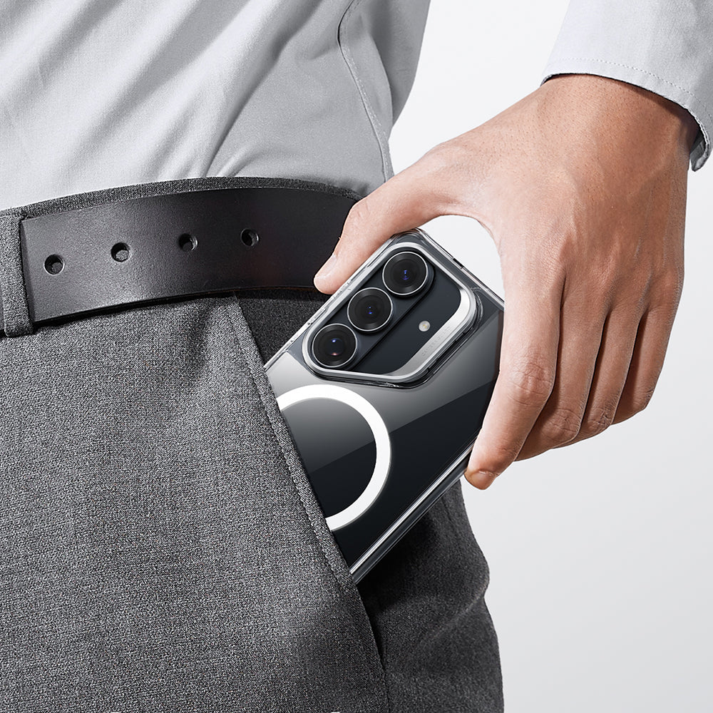 Capa MagSafe para Samsung Galaxy S26 Plus, ESR, Classic Hybrid Kickstand, Transparente