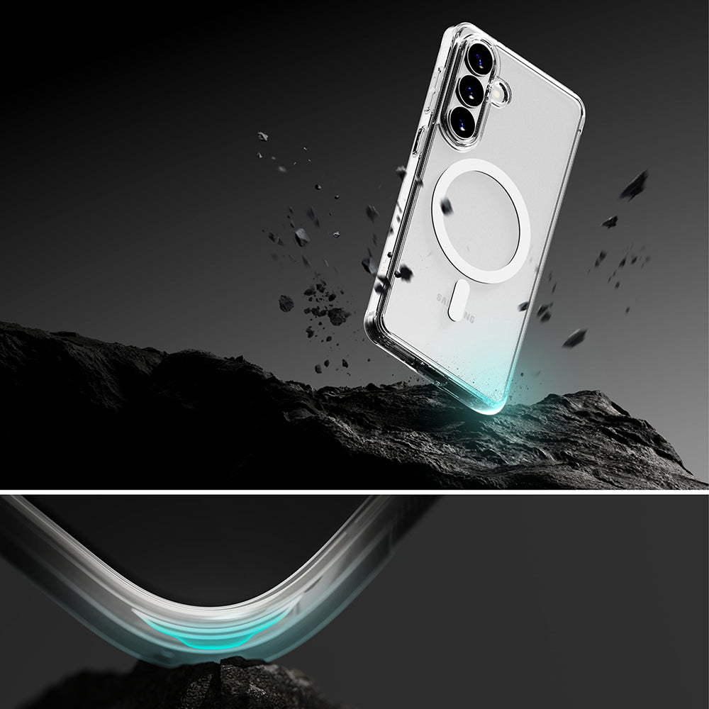 Capa MagSafe para Samsung Galaxy S26 Plus S947, Ringke, Fusion, Transparente