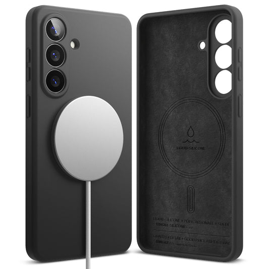 Capa MagSafe para Samsung Galaxy S26 Plus, Ringke, Silicone, Preta