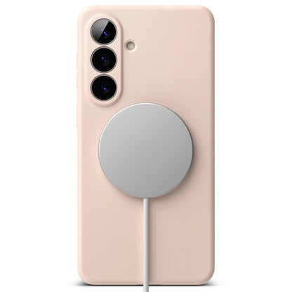 Capa MagSafe para Samsung Galaxy S26 Plus, Ringke, Silicone, Rosa