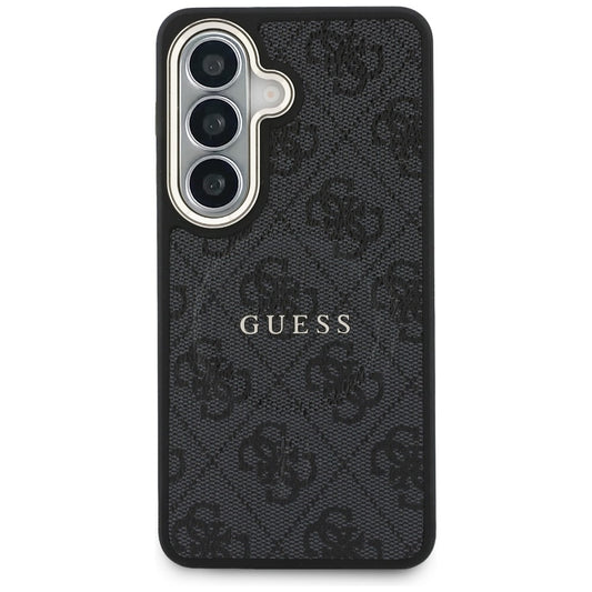Capa MagSafe para Samsung Galaxy S26 Plus S947, Guess, Anel Relevo 4G, Preta