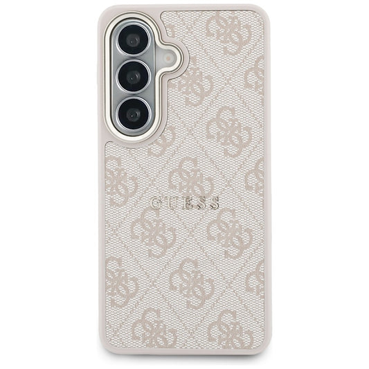 Capa MagSafe para Samsung Galaxy S26 Plus S947, Guess, Anel Relevo 4G, Rosa