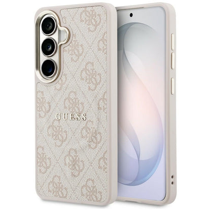 Capa MagSafe para Samsung Galaxy S26 Plus S947, Guess, Anel Relevo 4G, Rosa