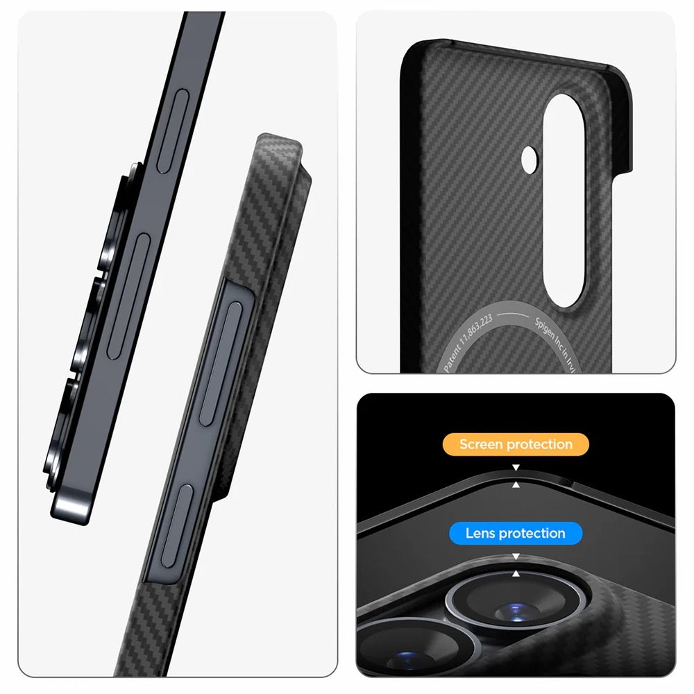 Capa MagSafe para Samsung Galaxy S26 Plus S947, Spigen, Air Skin, Preta ACS11048