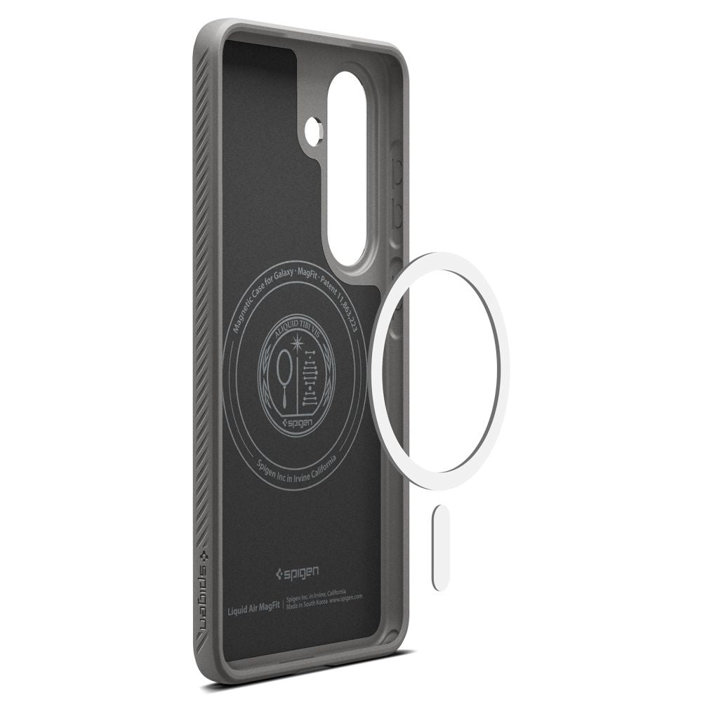 Capa MagSafe para Samsung Galaxy S26 Plus S947, Spigen, Liquid Air, Cinza ACS10705