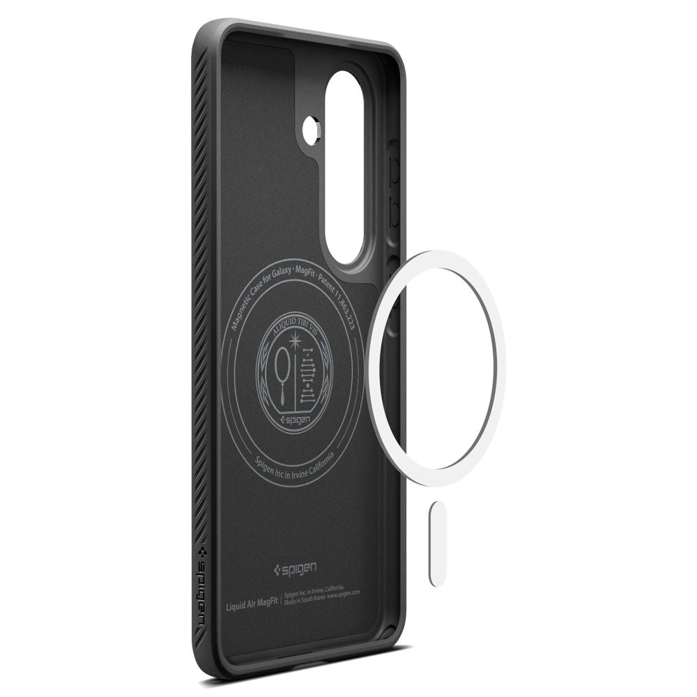 Capa MagSafe para Samsung Galaxy S26 Plus S947, Spigen, Liquid Air, Preta Fosca ACS10704