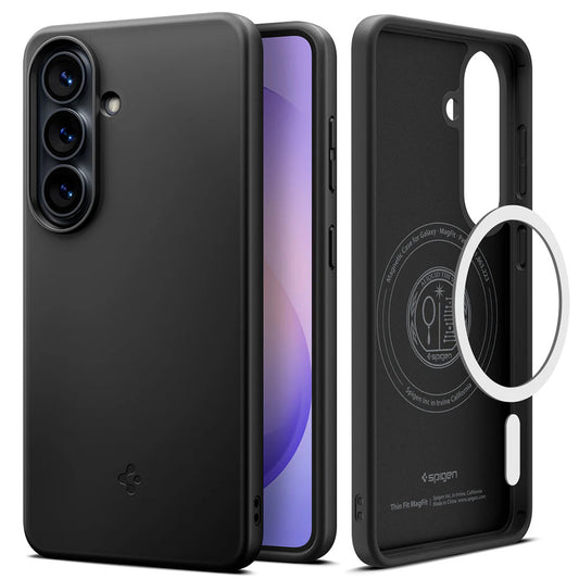 Capa MagSafe para Samsung Galaxy S26 Plus S947, Spigen, Thin Fit, Preta ACS11395