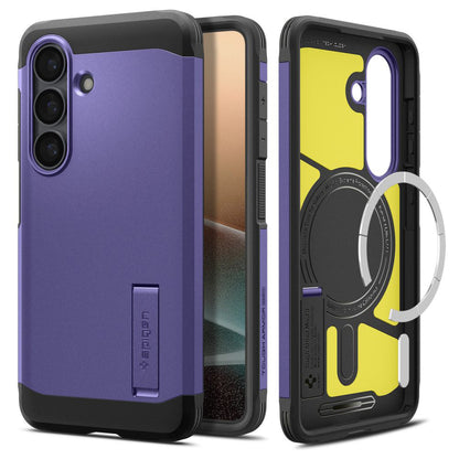 Capa MagSafe para Samsung Galaxy S26 Plus S947, Spigen, Tough Armor, Roxo ACS11215