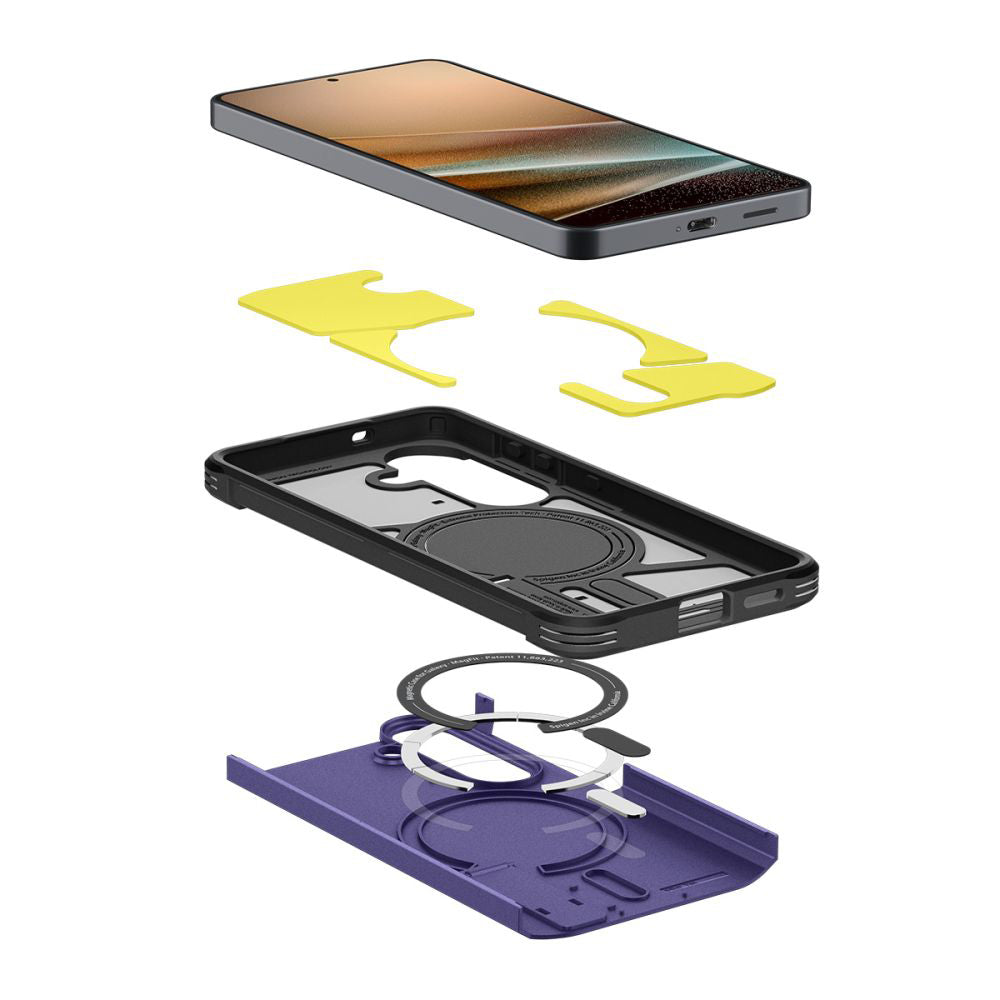 Capa MagSafe para Samsung Galaxy S26 Plus S947, Spigen, Tough Armor, Roxo ACS11215