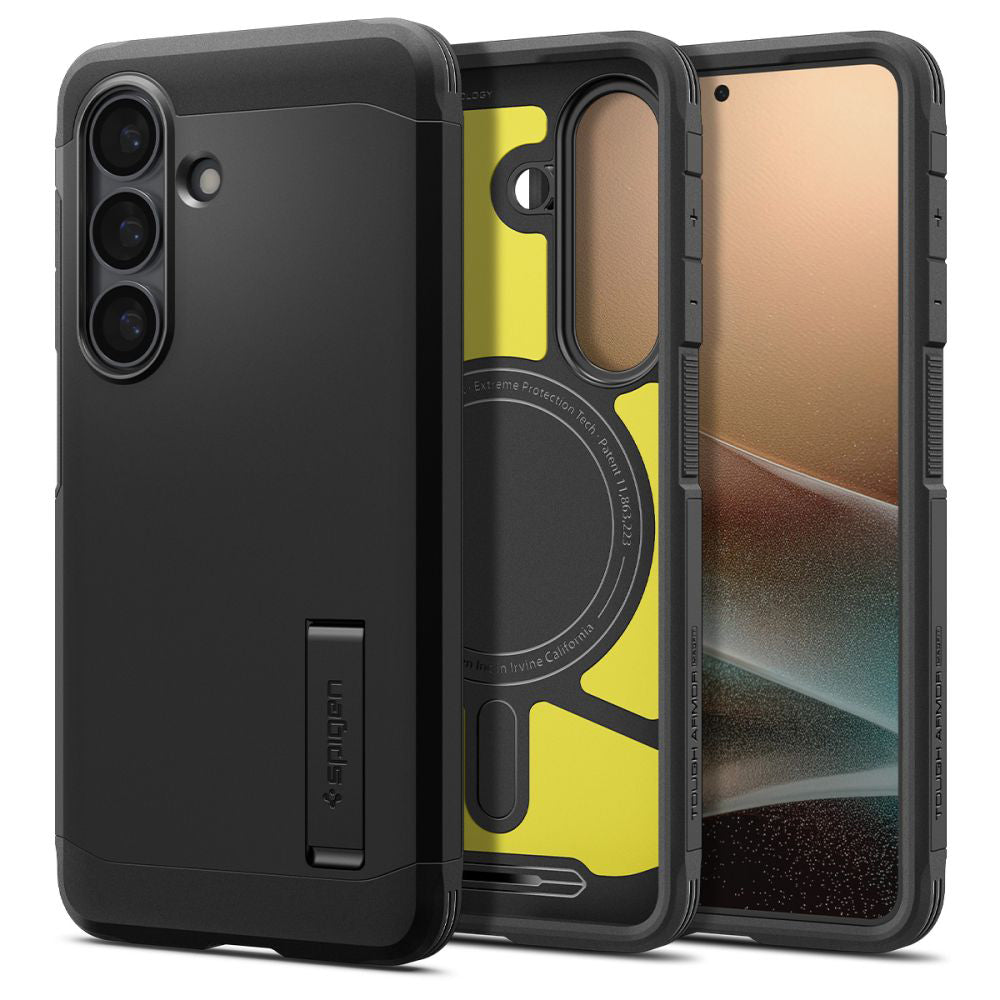 MagSafe Case for Samsung Galaxy S26 Plus S947, Spigen, Tough Armor, Black ACS10713