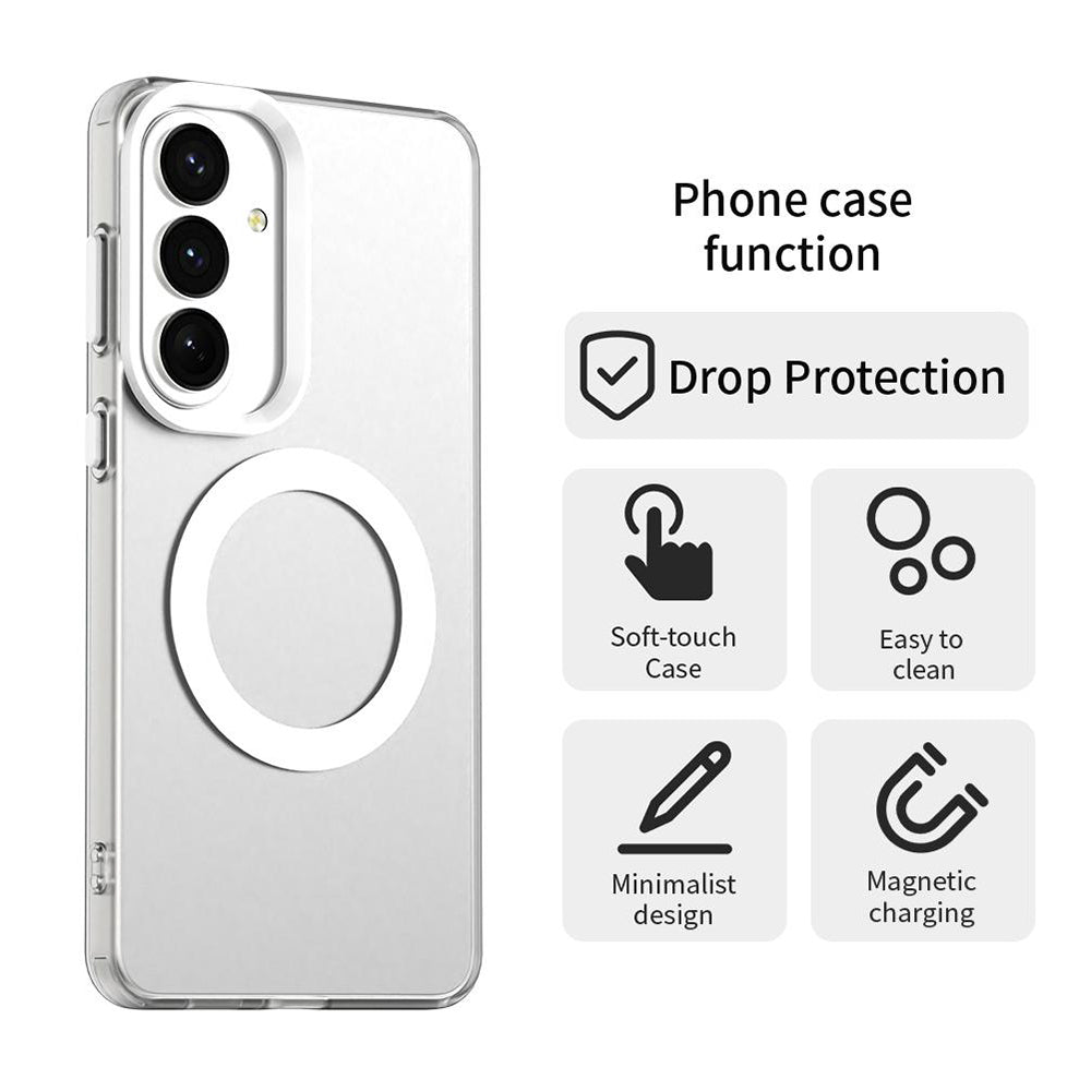 Capa MagSafe para Samsung Galaxy S26 Plus S947, Techsuit, CandyCase, Branca