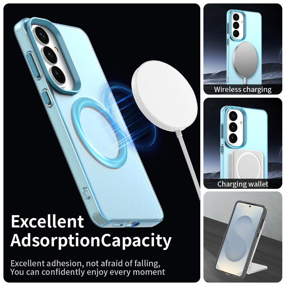 MagSafe Case for Samsung Galaxy S26 Plus, Techsuit, CandyCase, Blue