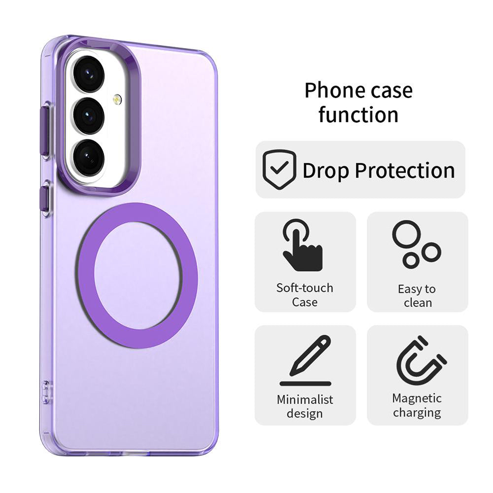 Capa MagSafe para Samsung Galaxy S26 Plus, Techsuit, CandyCase, Roxo