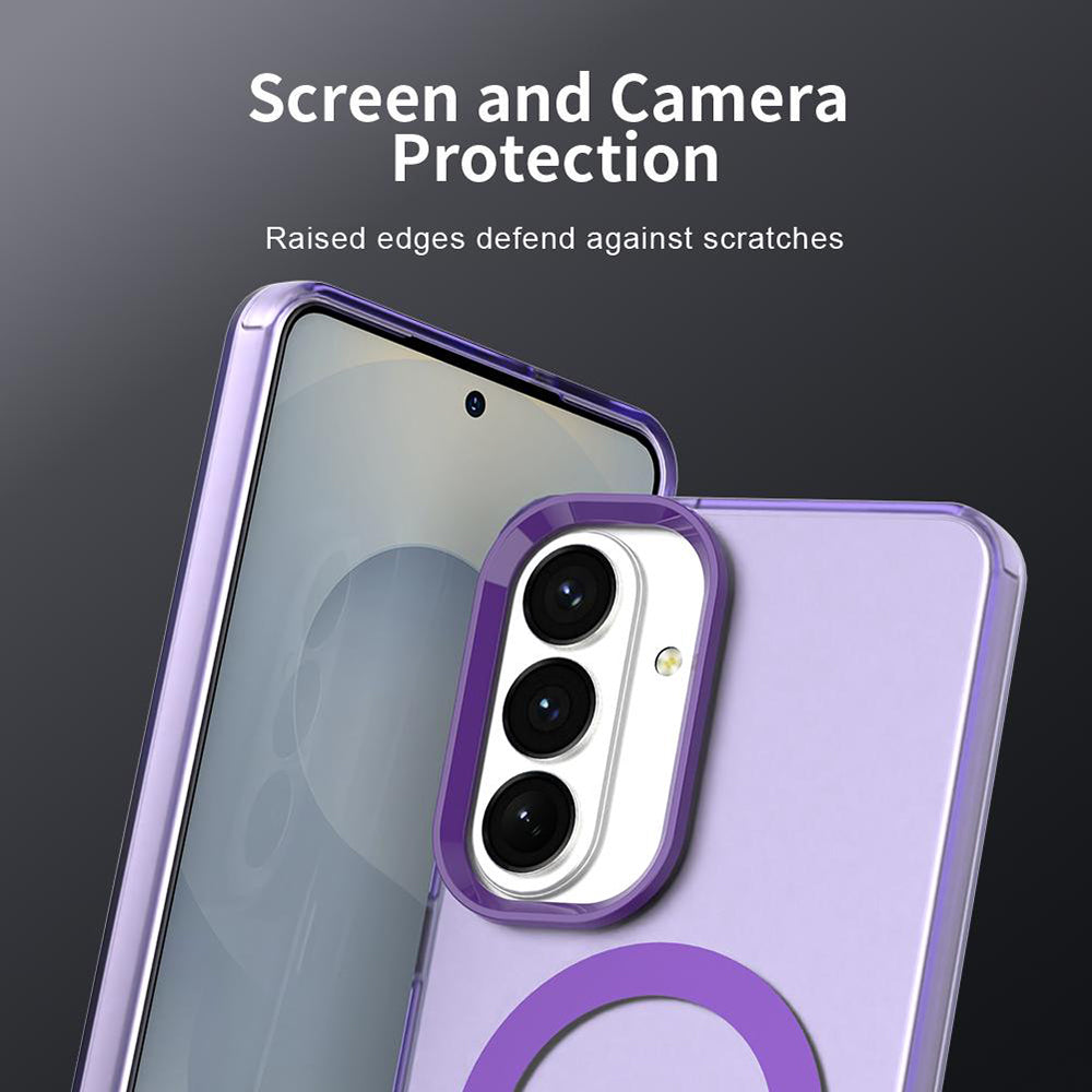 Capa MagSafe para Samsung Galaxy S26 Plus, Techsuit, CandyCase, Roxo