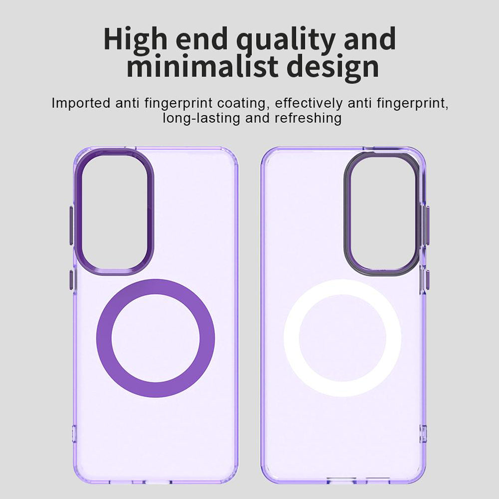 Capa MagSafe para Samsung Galaxy S26 Plus, Techsuit, CandyCase, Roxo