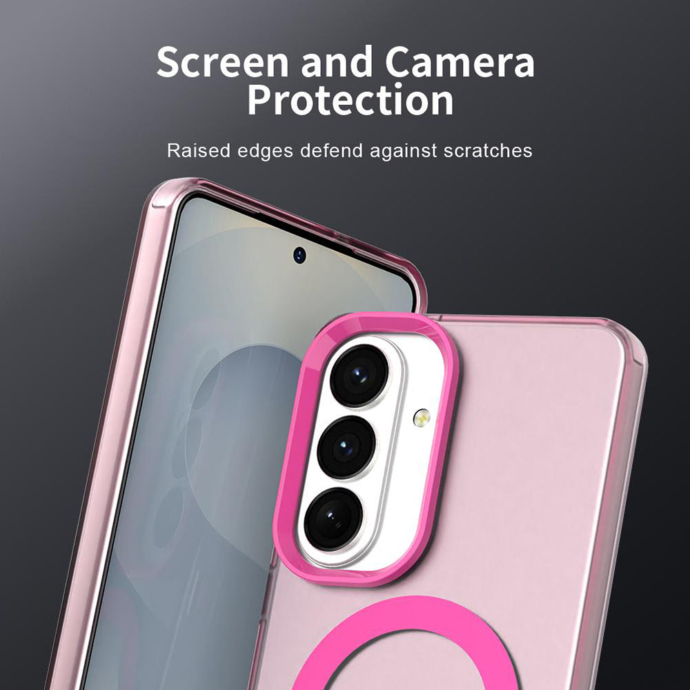 Capa MagSafe para Samsung Galaxy S26 Plus S947, Techsuit, CandyCase, Rosa