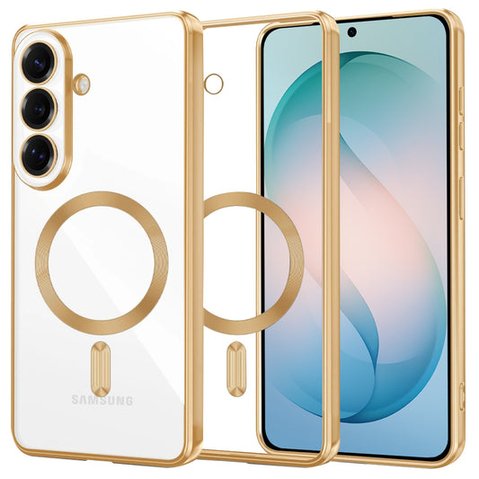 MagSafe Case for Samsung Galaxy S26 Plus, Techsuit, Luxury Crystal, Gold